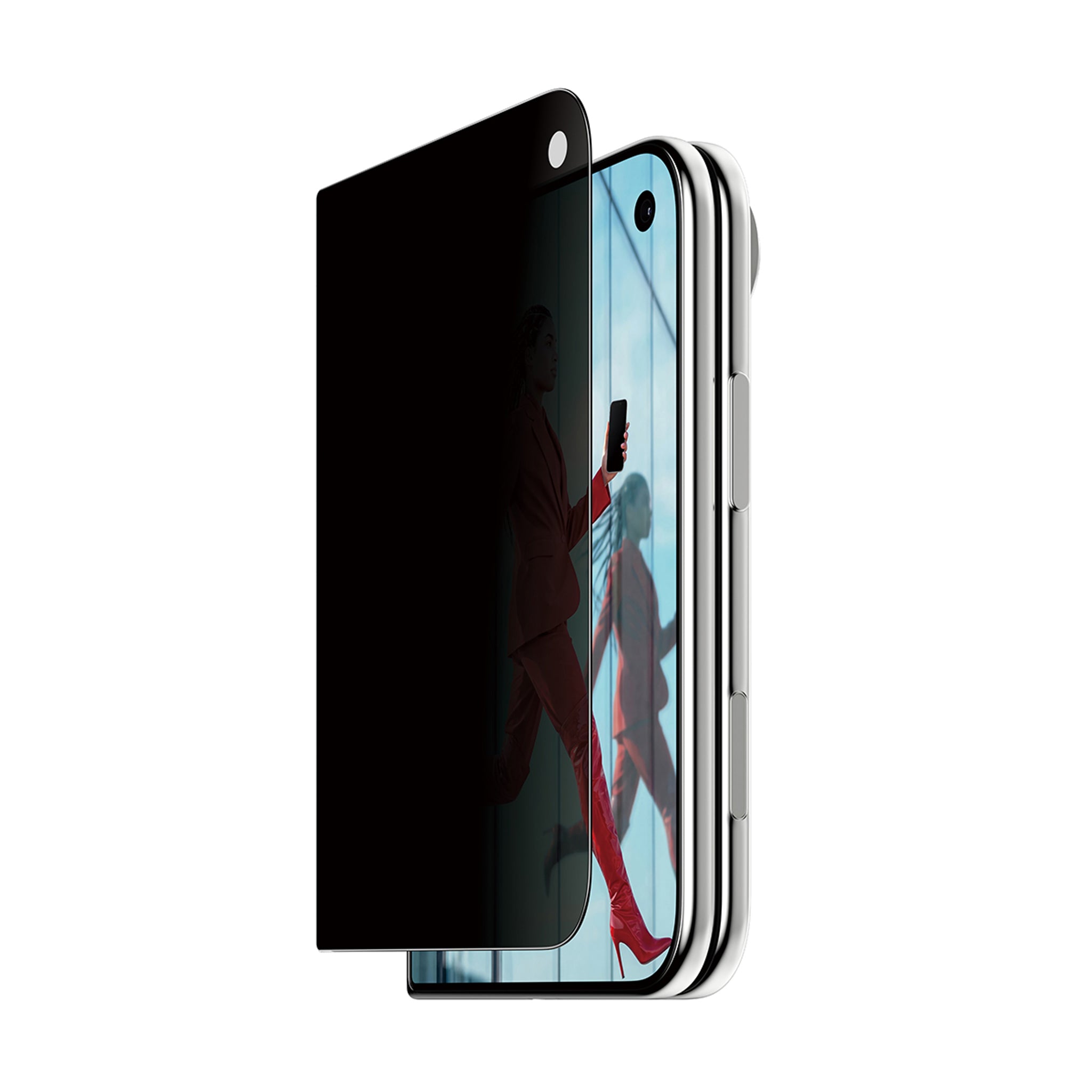 PanzerGlass® 2-Way Privacy Front Screen Protector iPhone Duo | FRAME FIT w. FASTFIT IN-A-BOX